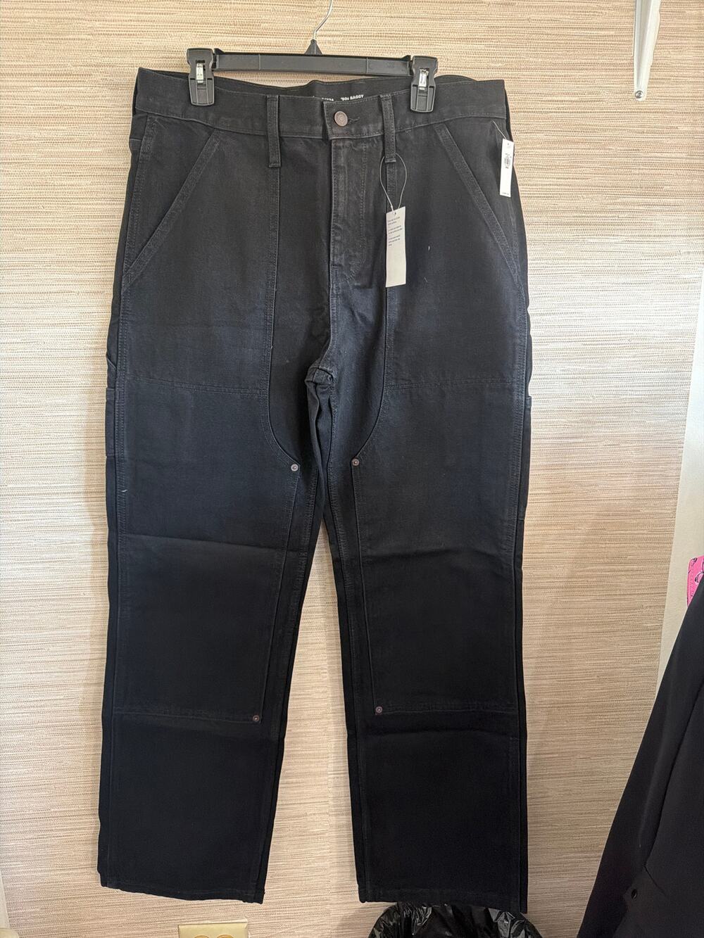 Old Navy '90s Baggy Jeans Black Carpenter style size 34x34 NWT